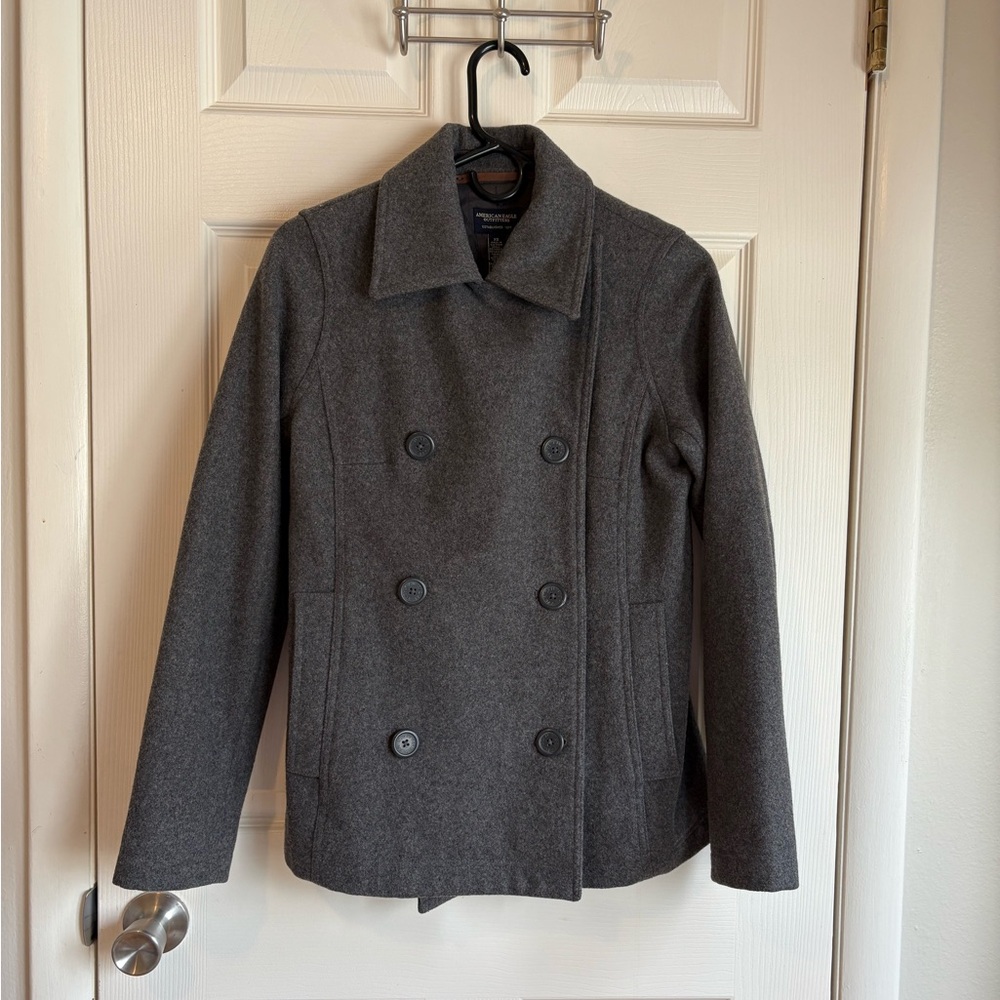 American Eagle Outfitters Gray Wool Blend Coat